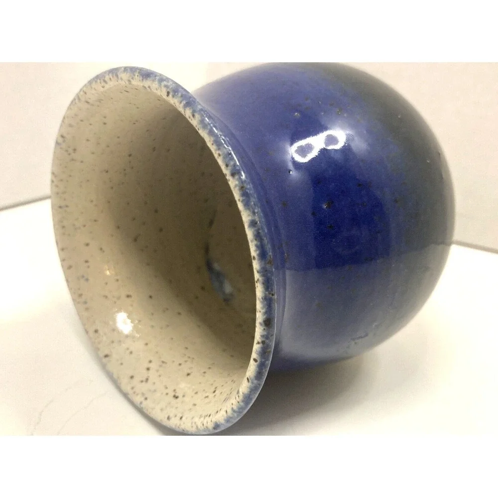 Handcrafted Studio Pottery Egg Separator Funny‎ Face Spongewear Kitchen Gadget